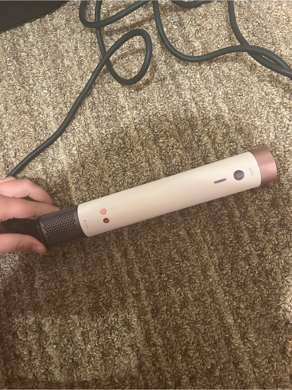 Corded Cream and Rose Gold Dyson Airwrap